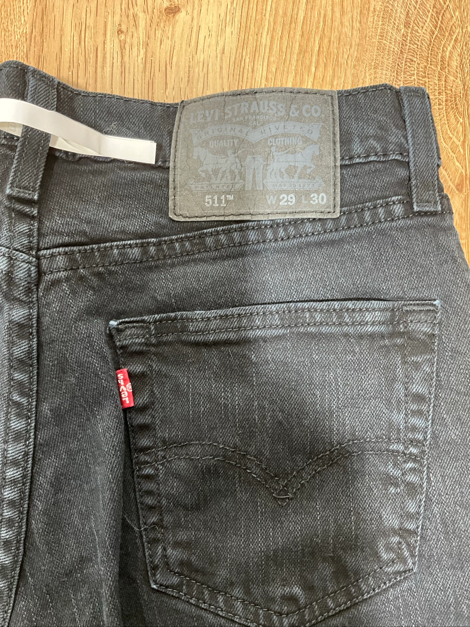 Jean Levi's 511 Slim W29 L30 Denim Noir Délavé lvh 257 – photo 9